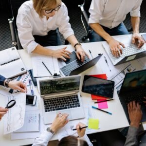 Executive team reviewing AI governance and risk framework, Notoriti Ebook