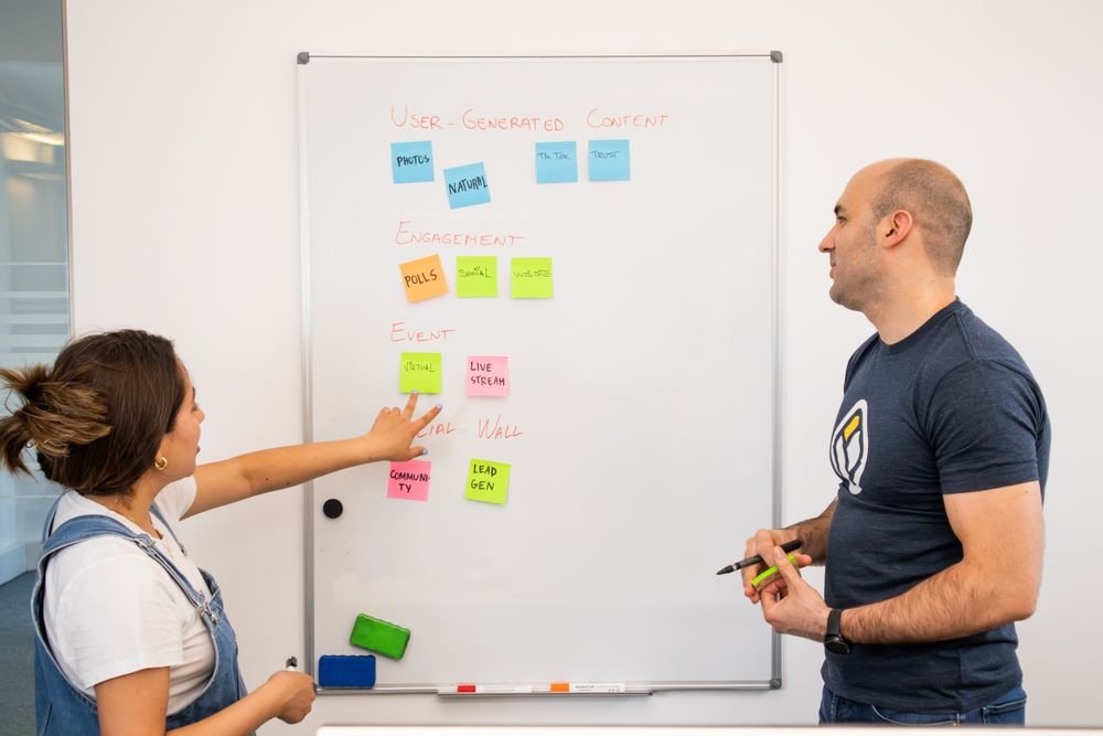 Team planning a migration workshop